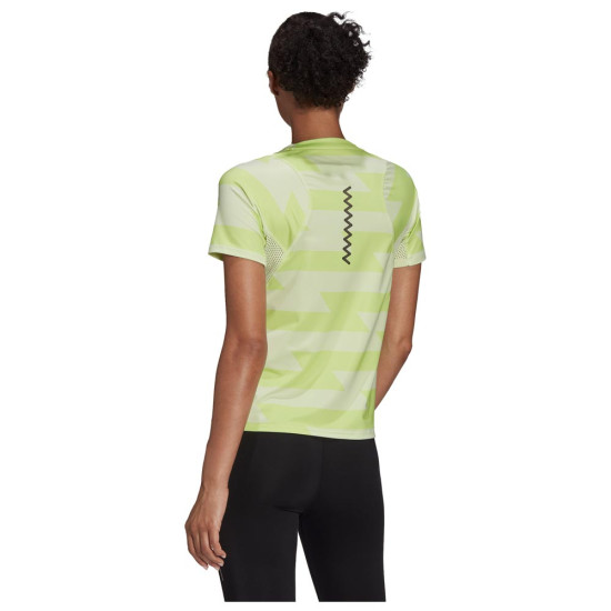 Adidas Γυναικεία κοντομάνικη μπλούζα Fast Allover print